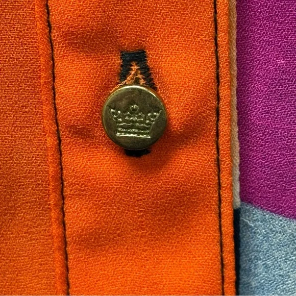 Chaus New York Women’s Multicolor Stripe Button-Down Blouse – Size M - Picture 2 of 8